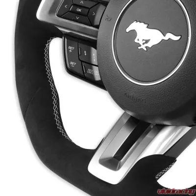 Rekudo Steering Wheel Alcantara Wrapped Heated Ford Mustang 2015-2017 - RK950-08