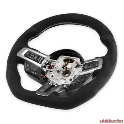 Rekudo Steering Wheel Alcantara Wrapped Heated Ford Mustang 2015-2017 - RK950-08