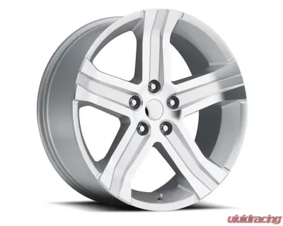 Factory Reproductions FR 69 - Ram Truck RT Replica Wheels 24x10 5x5.5 25mm Silver Machine Face - 69410255509
