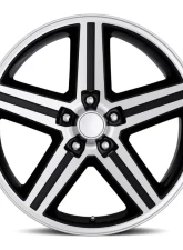 Factory Reproductions FR 11 Wheels 20x9 5x127 | 5x5 +0 HB 78.1 HB IROC 5 Spoke Black | Machine Face                                     - 11090005007 - Image 3