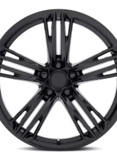 Factory Reproductions FR 35F Wheels 20x9 5x120 +27 HB 66.9 Flow Form Gloss Black w/ Cap Camaro ZL1 1LE                                     - 35090272002F - Image 3