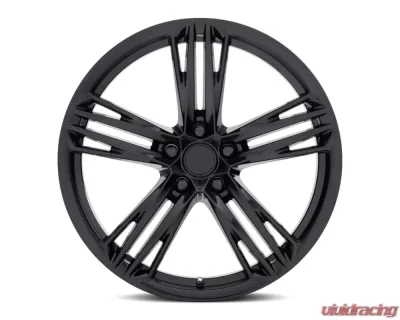 Factory Reproductions FR 35F Wheels 20x9 5x120 +27 HB 66.9 Flow Form Gloss Black w/ Cap Camaro ZL1 1LE - 35090272002F