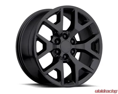 Factory Reproductions FR 44 Wheels 20x9 6x5 +27 HB 78.1 Gloss Black w/ Cap GMC Sierra - 44090276002