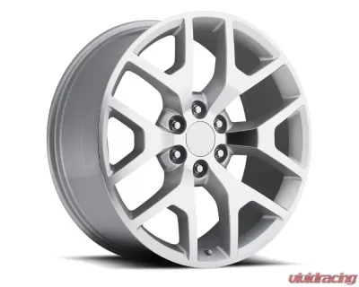Factory Reproductions FR 44 Wheels 20x9 6x5 +27 HB 78.1 Silver Machine Face w/ Cap GMC Sierra - 44090276009