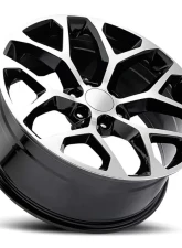 Factory Reproductions FR 59 Wheels 20x9 6x5.5 +27 HB 78.1 Black Machined Face w/ Cap Chevrolet Snowflake 2014                                     - 59090276507 - Image 2