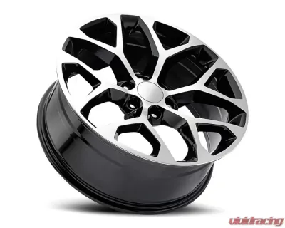 Factory Reproductions FR 59 Wheels 20x9 6x5.5 +27 HB 78.1 Black Machined Face w/ Cap Chevrolet Snowflake 2014 - 59090276507