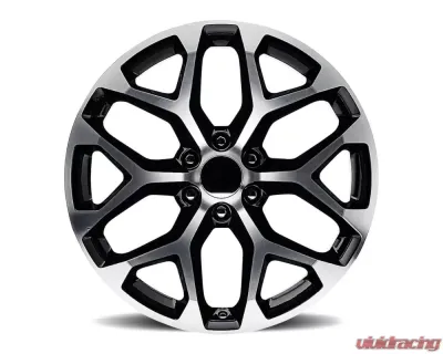 Factory Reproductions FR 59 Wheels 20x9 6x5.5 +27 HB 78.1 Black Machined Face w/ Cap Chevrolet Snowflake 2014 - 59090276507