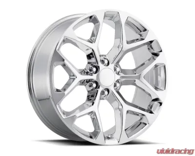 Factory Reproductions FR 59 Wheels 24x10 6x5.5 +24 HB 78.1 Chrome w/ Cap Chevrolet Snowflake 2014 - 59410246501
