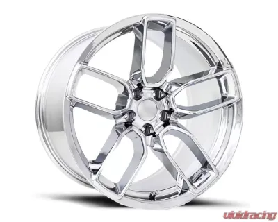 Factory Reproductions FR 74 Wheels 20x10.5 5x115 -9 HB 71.5 Chrome w/ Cap Dodge Hellcat Widebody - 74015091501