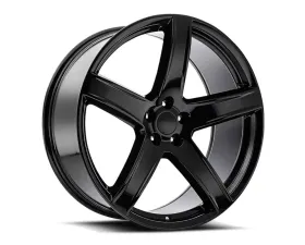 Factory Reproductions FR 77 Wheels 22x10 5x5.5 +25.4 HB 77.8 Gloss Black w/ Cap Dodge Hellcat HC2