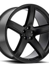 Factory Reproductions FR 77 Wheels 22x9.5 5x115 +18 HB 71.5 Satin Black w/ Cap Dodge Hellcat HC2                                     - 77295181503 - Image 3