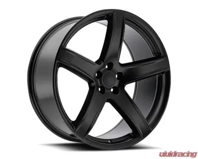 Factory Reproductions FR 77 Wheels 22x9.5 5x115 +18 HB 71.5 Satin Black w/ Cap Dodge Hellcat HC2 - 77295181503