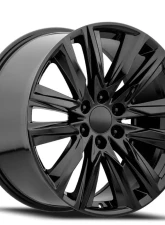 Factory Reproductions FR 90 Wheels 22x9 6x5.5 +28 HB 78.1 Gloss Black w/ Cap Cadillac Escalade Sport 2022                                     - 90290286502 - Image 3