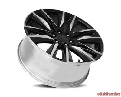 Factory Reproductions FR 90 Wheels 22x9 6x5.5 +28 HB 78.1 Gloss Black/Polished Accents w/ Cap Cadillac Escalade Sport 2022 - 90290286519
