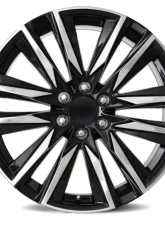 Factory Reproductions FR 90 Wheels 22x9 6x5.5 +28 HB 78.1 Gloss Black/Polished Accents w/ Cap Cadillac Escalade Sport 2022                                     - 90290286519 - Image 3