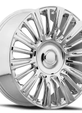 Factory Reproductions FR 91 Wheels 22x9 6x5.5 +28 HB 78.1 Chrome w/ Cap Cadillac Escalade Platinum 2021                                     - 91290286501 - Image 3