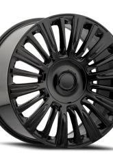 Factory Reproductions FR 91 Wheels 22x9 6x5.5 +28 HB 78.1 Gloss Black w/ Cap Cadillac Escalade Platinum 2021                                     - 91290286502 - Image 3