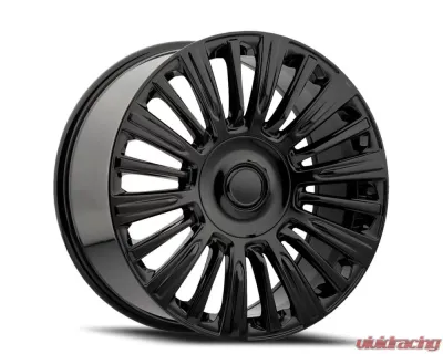 Factory Reproductions FR 91 Wheels 22x9 6x5.5 +28 HB 78.1 Gloss Black w/ Cap Cadillac Escalade Platinum 2021 - 91290286502