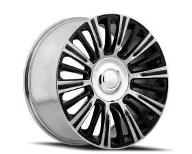 Factory Reproductions FR 91 Wheels 22x9 6x5.5 +28 HB 78.1 Gloss Black/Polished w/ Cap Cadillac Escalade Platinum 2021