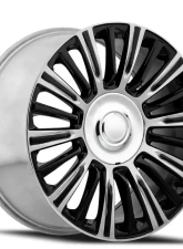 Factory Reproductions FR 91 Wheels 22x9 6x5.5 +28 HB 78.1 Gloss Black/Polished w/ Cap Cadillac Escalade Platinum 2021                                     - 91290286519 - Image 3