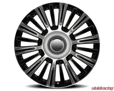 Factory Reproductions FR 91 Wheels 22x9 6x5.5 +28 HB 78.1 Gloss Black/Polished w/ Cap Cadillac Escalade Platinum 2021 - 91290286519