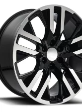 Factory Reproductions FR 96 Wheels 24x10 6x5.5 +31 HB 78.1 GMC CarbonPro Black Machine Face w/ Cap                                     - 96410316507 - Image 3