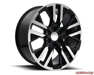 Factory Reproductions FR 96 Wheels 24x10 6x5.5 +31 HB 78.1 GMC CarbonPro Black Machine Face w/ Cap - 96410316507