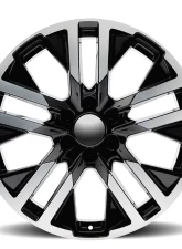 Factory Reproductions FR 96 Wheels 24x10 6x5.5 +31 HB 78.1 GMC CarbonPro Black Machine Face w/ Cap                                     - 96410316507 - Image 3