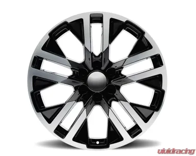 Factory Reproductions FR 96 Wheels 24x10 6x5.5 +31 HB 78.1 GMC CarbonPro Black Machine Face w/ Cap - 96410316507