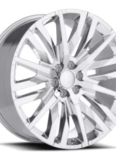Factory Reproductions FR 97 Wheels 22x9 6x5.5 +28 HB 78.1 GM Split 6 Spoke Chrome w/ Cap                                     - 97290286501 - Image 3