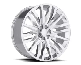 Factory Reproductions FR 97 Wheels 24x10 6x5.5 +31 HB 78.1 GM Split 6 Spoke Chrome w/ Cap