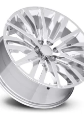Factory Reproductions FR 97 Wheels 24x10 6x5.5 +31 HB 78.1 GM Split 6 Spoke Chrome w/ Cap                                     - 97410316501 - Image 2
