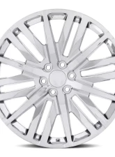 Factory Reproductions FR 97 Wheels 24x10 6x5.5 +31 HB 78.1 GM Split 6 Spoke Chrome w/ Cap                                     - 97410316501 - Image 3