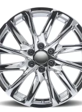 Factory Reproductions FR 98 Wheels 20x9 6x5.5 +28 HB 78.1 12 Spoke Chrome w/ Cap Cadillac Escalade                                     - 98090286501 - Image 3