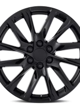 Factory Reproductions FR 98 Wheels 22x9 6x5.5 +28 HB 78.1 12 Spoke Gloss Black w/ Cap Cadillac Escalade                                     - 98290286502 - Image 3