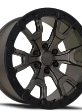 Factory Reproductions FR 99 Wheels 20x9 6x5.5 +20 HB 93.1 Satin Black | Gray Ring w/ Cap Ford Bronco | Raptor                                     - 99090206553 - Image 3
