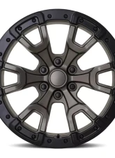 Factory Reproductions FR 99 Wheels 20x9 6x5.5 +20 HB 93.1 Satin Black | Gray Ring w/ Cap Ford Bronco | Raptor                                     - 99090206553 - Image 3