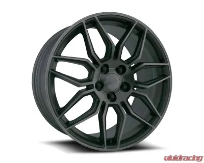 Factory Reproductions FR 401 Wheel 20x10 5x120.65 79mm Satin Titanium Grey Machine Face w/ Dark Clr - 401010793427F