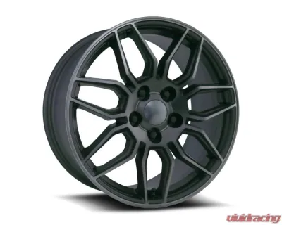 Factory Reproductions FR 401 Wheel 18x8.5 5x120.65 54mm Satin Titanium Grey Machine Face w/ Dark Clr - 401885543427F