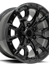 Factory Reproductions FR 99 Wheel 17x9 6x139.7 18mm Gloss Black                                     - 99790186502 - Image 3