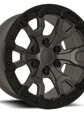 Factory Reproductions FR 99 Wheel 17x9 6x135 18mm Satin Bronze w/ Satin Black Ring                                     - 99790183652 - Image 3