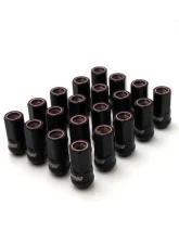 Muteki HR50 M14xP1.5 Black Chrome w/ Blue Ring Open End Lug Nut Kit                                     - HR5007BU - Image 4