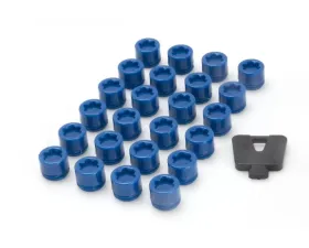 Muteki SR45S Black Closed End Caps 24pcs w/ Plastic Key Adapter