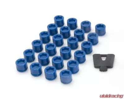 Muteki SR45S Red Closed End Caps 24pcs w/ Plastic Key Adapter - 33200R