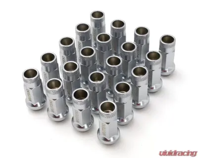 Muteki SR48 12X1.25 Satin Silver Open End Lug Nuts - 32905SS