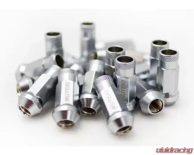 Muteki SR48 12X1.25 Satin Silver Open End Lug Nuts - 32905SS