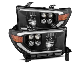 NOVA-Series LED Projector Headlights Alpha-Black w/ Level Adjuster Toyota Tundra 2007-2013 AlphaRex USA