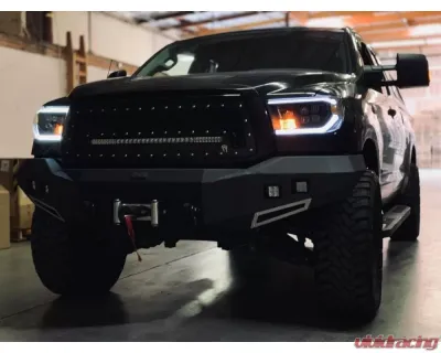 NOVA-Series LED Projector Headlights Alpha-Black w/ Level Adjuster Toyota Tundra 2007-2013 AlphaRex USA - 880747