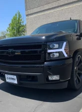 LUXX-Series Projector Headlights Black Chevrolet Silverado 1500 2007-2013 AlphaRex USA                                     - 880221 - Image 4