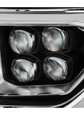 NOVA-Series Black LED Projector Headlights with Level Adjuster Toyota Tundra 2007-2013 AlphaRex USA                                     - 880774 - Image 2